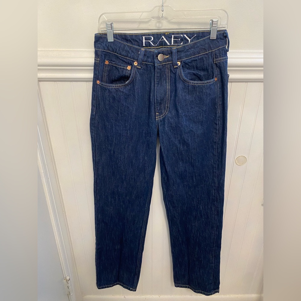 Raey Women's Classic Blue Straight Leg Jeans